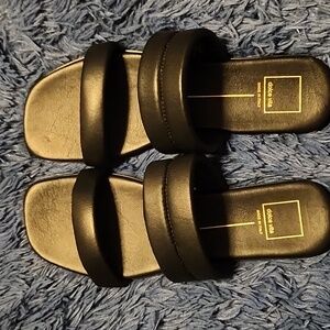 new Dolce Vita Made in Italy Adore GENUINE LEATHER Slide Sandal 392S0M